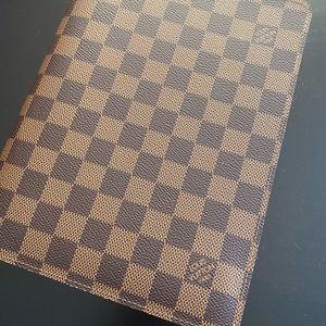 Louis Vuitton Desk Agenda Cover, Damier Ebene